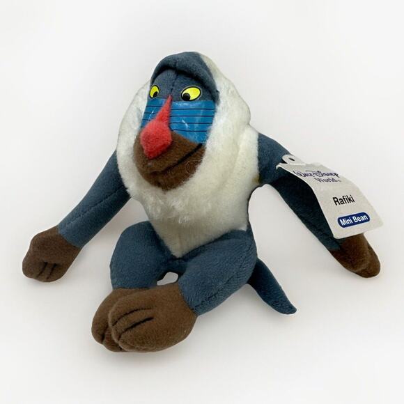 NWT Vintage Disney World Lion King 4" Rafiki Kellogg's toy mini bean plush - Picture 1 of 6